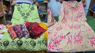 400 টাকায় শর্ট  বোরখা স্টাইলের শার্ট / পাকিস্তানি ইন্সপায়ার টুপিসের লাস্ট অফার / wholesale one-piece