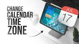 Как изменить часовой пояс в календаре iPad (урок)