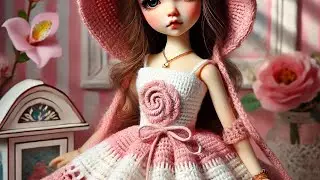 Barbie bebek elbisesi #crochet #knitting #&ouml;rg&uuml; #twitter #&ouml;rg&uuml;şapka yapımı oyuncak bebek kıyafetleri