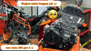 New Ktm duke 390 gen 3 engine seize hogaya yar 😭☹️ #like#share #comment & #subscribe #sgboisagar