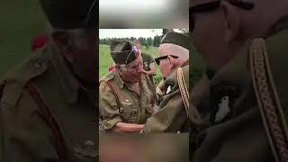 two veterans of the Allied 101st Airborne Division met each other again after half a century