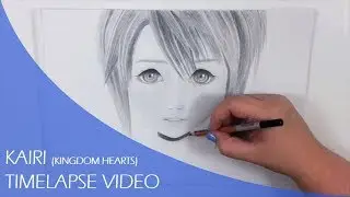 Drawing: Kairi (Kingdom Hearts) | Timelapse video