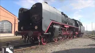 01 066 + 01 180 am 3. 10. 2015 im Bw Arnstadt und im Bahnhof Oberhof