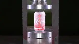 Hydraulic Press vs Frozen Coke 🧊