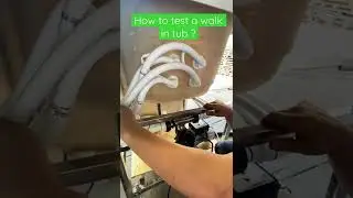 How to test a walk in tub for leaks ?