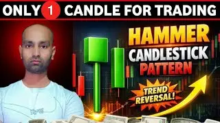 Only 1 candlestick for trading। Hammer candlestick pattern। Hammer candlestick।#trading #stockmarket