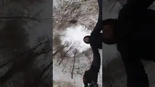 На электро тяге по глазури в минус 10 ,31 янв #action #велосипед