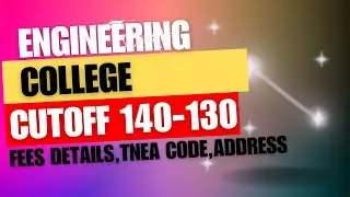 Engineering college list cut off 140-130📝 #collegedetails #engineeringcollege