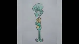 how to easy drawing Squidward | Spongebob |#squidward