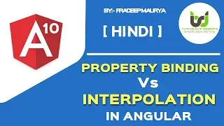 Property Binding Vs Interpolation | Angular 10 Tutorials in Hindi | Part-12 | 