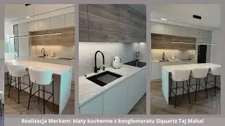 💎 Blaty kuchenne z konglomeratu Siquartz Taj Mahal - Luksusowy, bez plam i zarysowań