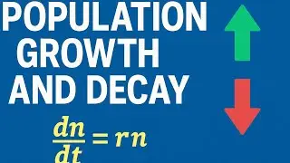 Population Growth & Decay | Application of First-Order Differential Equations