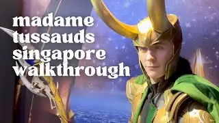 walk through madame tussauds w/ me | singapore vlog pt. 1 🇸🇬