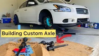 7th Gen 6-Speed Swapped Maxima gets a Custom Axle!!! #cars #modified #youtuber