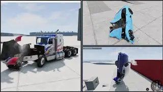 Experiment on car and Truck 23 | DeamNG Drive