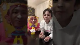 PIE FACE SHOWDOWN WITH PREPPY SON AND MOM. LOSER GETS PIED WITH MARSHMALLOW CREAM. #challenge #games
