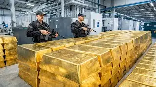 INSIDE the SECRET GOLD FACTORY - How Raw Ore Becomes 99.99% PURE GOLD (Full Process)