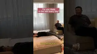 do you sleep in zhe bed every day #cocky #funny