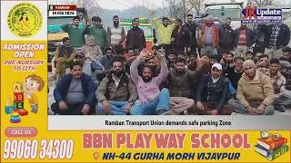 Ramban Transport Union demands safe parking Zone