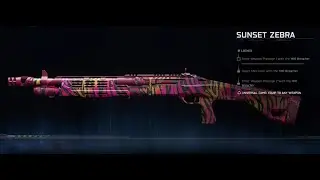 SUNSET ZEBRA PRESTIGE 2 CAMO M10-BREACHER | Zombies Black Ops 7