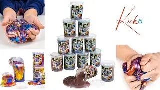 Slime ASMR Collection - Marbled Unicorn Color Slime ASMR - Galaxy Colorful Satisfying Slime ASMR
