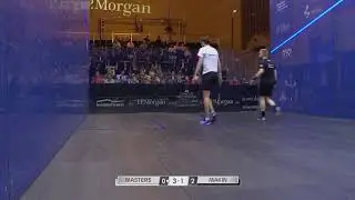 Josh Masters producing impressive drop shot against Joel Makin