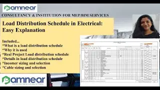 Load Distribution Schedule in Electrical | Easy Explanation | Electrical Designing |AMNEAR MEP | BIM