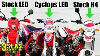 Cyclops Dirt Bike LED Headlight Upgrade - H4 7000 Lumen - Plug & Play!  Beta Motorcycle # AB-22001