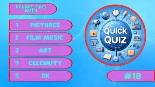 #18 Ultimate Pub Quiz: Pictures, Film Music, Art, Celebrity & General Knowledge | With Answers! 🎉