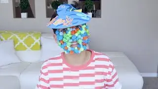 A FULL FACE OF POM POMS