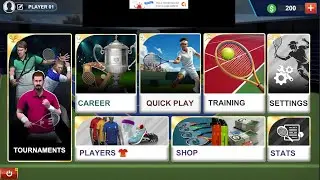 Open Tennis Tournament Game Source Code Unity3D View