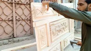 Making A Solid Wood Door/Modern Door // Pakistan