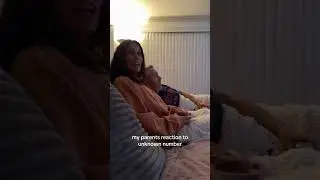 #funny #funnyvideo #prank my parents&rsquo;reaction to unknown numbers