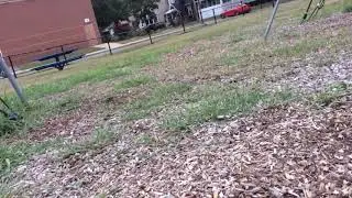 Weird kid falls off monkey bars
