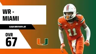 WR Sam Brown Jr Madden 25 Creation