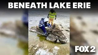 Weather phenomenon causes Lake Erie water levels to recede