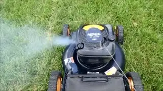 Poulan Pro Lawn Mower Junk Update Knocking & Smoking – May 5, 2015