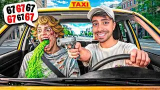 سائق التاكسي المتخلف !! ⚠️😂🚫