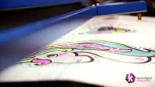 Печать на рулонах от Kornit - прямая цифровая печать +  лазерная резка