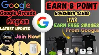 Gain 8 Arcade Point By Doing November Games Get FREE Swages From Google Live Now Join your Spot Fast