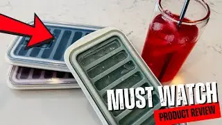 Such A Simple Freezer Upgrade | Lily's Home Flexible Silicone Ice Cube Tray - Water Fill Port