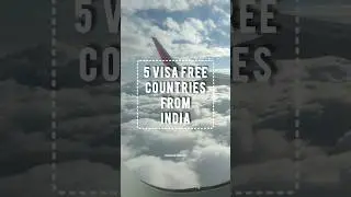 5 Visa Free Countries From India 🇮🇳 #visa #visafreecountries #india #travel #ticket #flight #shorts