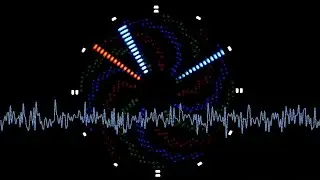 Fall Asleep Fast with Persistence of Vision Clock, Mesmerizing Light Effects & White Noise 12 Hours