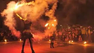 Feuershow Bayern, Oettingen Historischer Markt - 