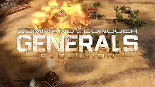 Command and Conquer Generals Evolution | 1v3 BRUTAL Ais | Gameplay Showcase