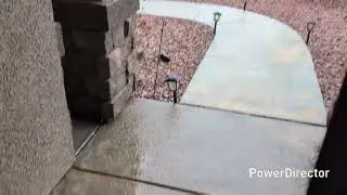 That is hail!!! Crazy weather! 