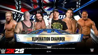 WWE 2k25 - Трипл Эйч против Кейна против Си Эм Панка против Сины против Хали против Батисты в мат...