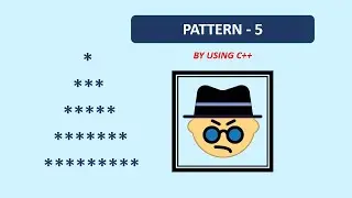 Pattern - 5 | By using C++ language | Triangle patterns | By CODE CONVENT