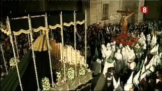 Procesión del Encuentro. Semana Santa de Ávila 2015. Retransmisión de La 8 de Ávila (RTVCYL).