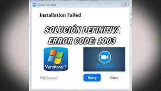 Como Solucionar ERROR 1003 al instalar Zoom en Windows 7, Muy F&aacute;cil.